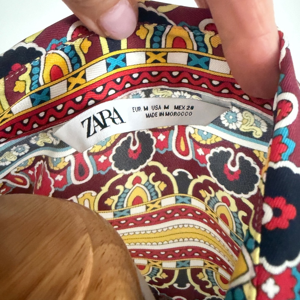 Zara Multicolor Patterned Blouse - Picture 5 of 5